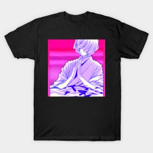 The young man who meditates on the profound ideas of life. T-Shirt